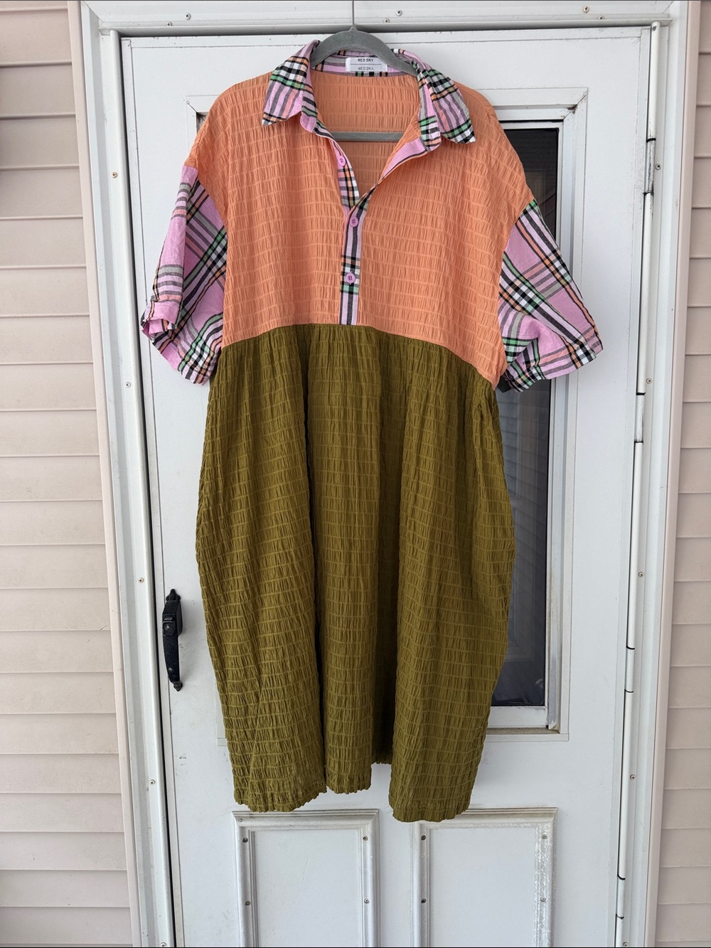 Red Sky cotton dress